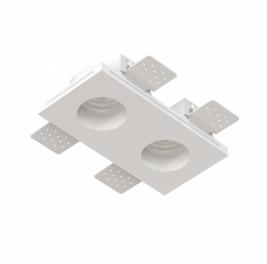 Точечный светильник Stellanova Quasar Duo Flat гипсовый SN 034