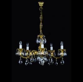 Люстра Art Glass ALICE V. BRASS ANTIQUE CE