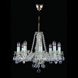 Люстра Art Glass RADKA VIII. FULL CUT R14 WHITE NICKEL CE