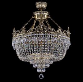 Люстра Art Glass CORINA II. BRASS ANTIQUE CE