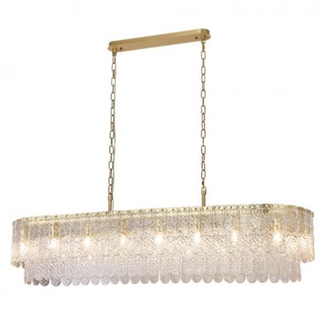 Подвесной светильник Newport Daisy 8370/140 C oval brass