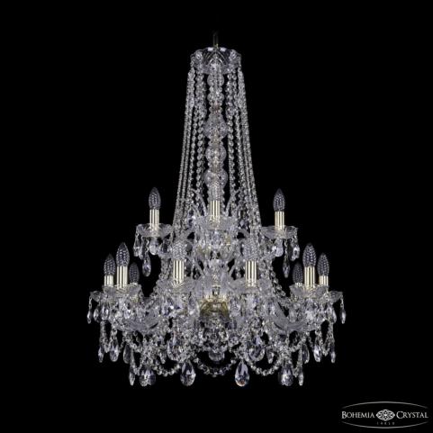 Люстра Bohemia Ivele Crystal 1411/10+5/240/h-94 2d G