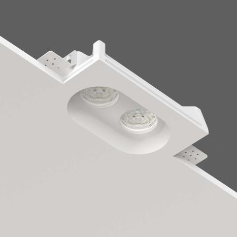 Точечный светильник Stellanova Izar Duo Flat гипсовый SN 008