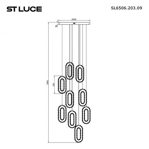 Подвесной светильник ST Luce Allungo 3000K SL6506.203.09