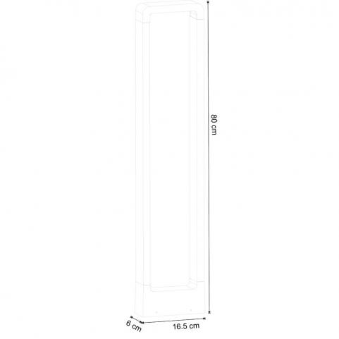 Уличный фонарь Arte Lamp Trapezio A2080PA-1BK