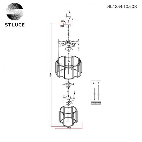 ST Luce Люстра ST-Luce Cosenza SL1234.103.08