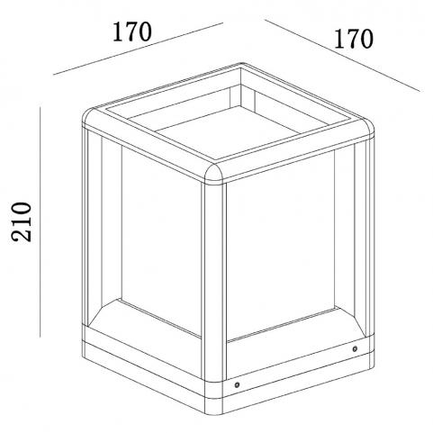 Уличный светильник Maytoni Trim O455FL-01GF1