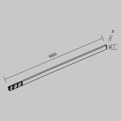 Трековый светильник Maytoni Technical Levity 4000К Flex TR186-1-8W4K-B