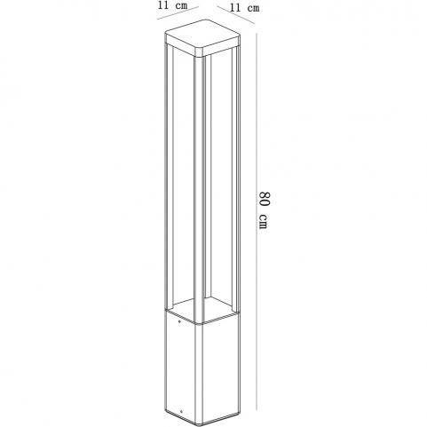 Уличный фонарь Arte Lamp Pherkad A2728PA-1BK