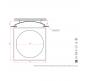 Купольный встраиваемый гипсовый светильник Stellanova Atlas 1020  SN 420